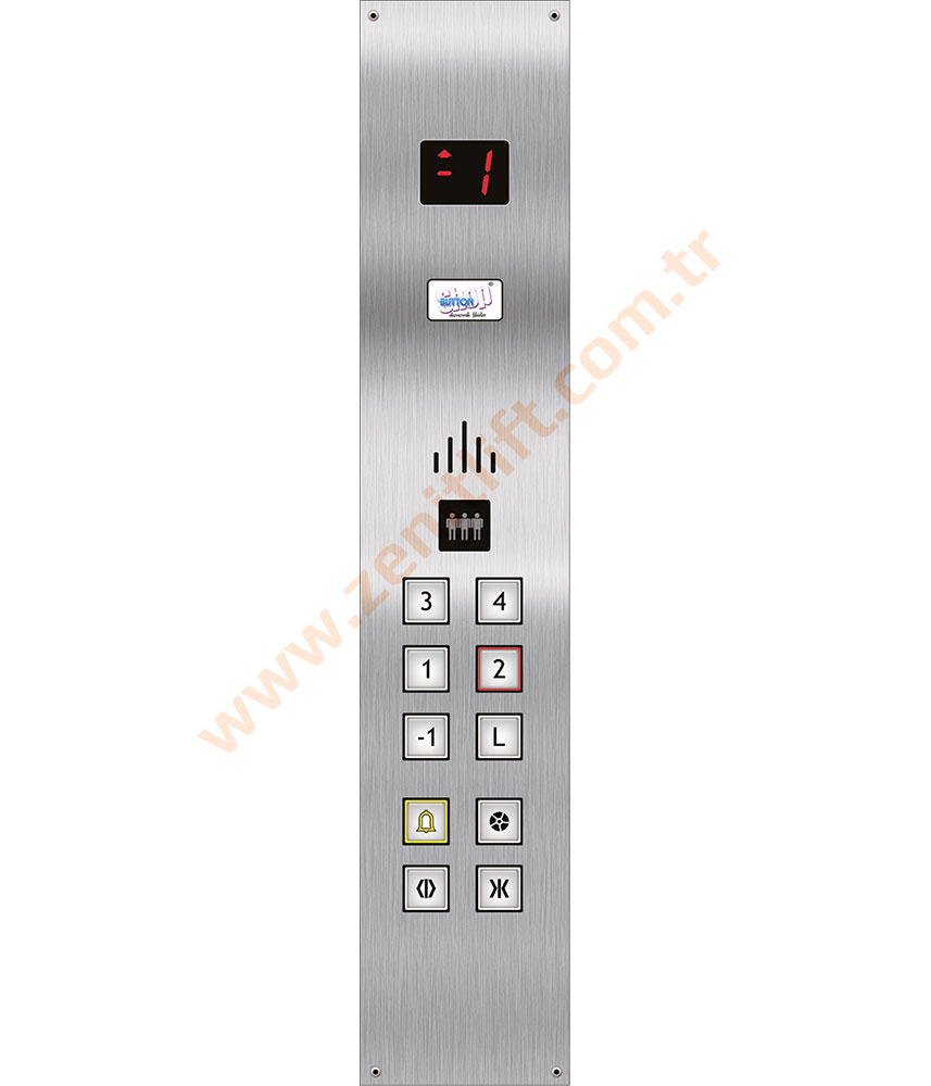 Zenit Asansör - Kabin Butonları - BS-200