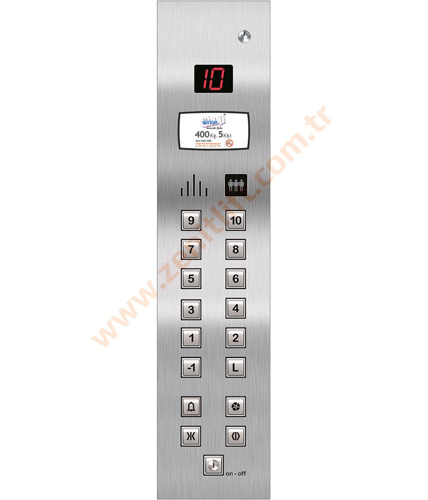 Zenit Asansör - Kabin Butonları - BS-APEC-L