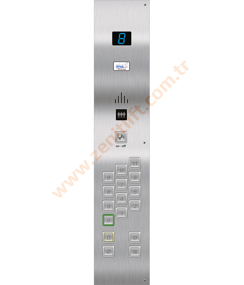 Zenit Asansör - Kabin Butonları - BS-APEC-S