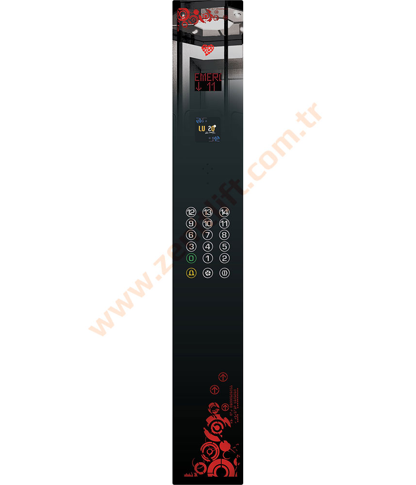 Zenit Asansör - Kabin Butonları - GCOP-2330-RLR